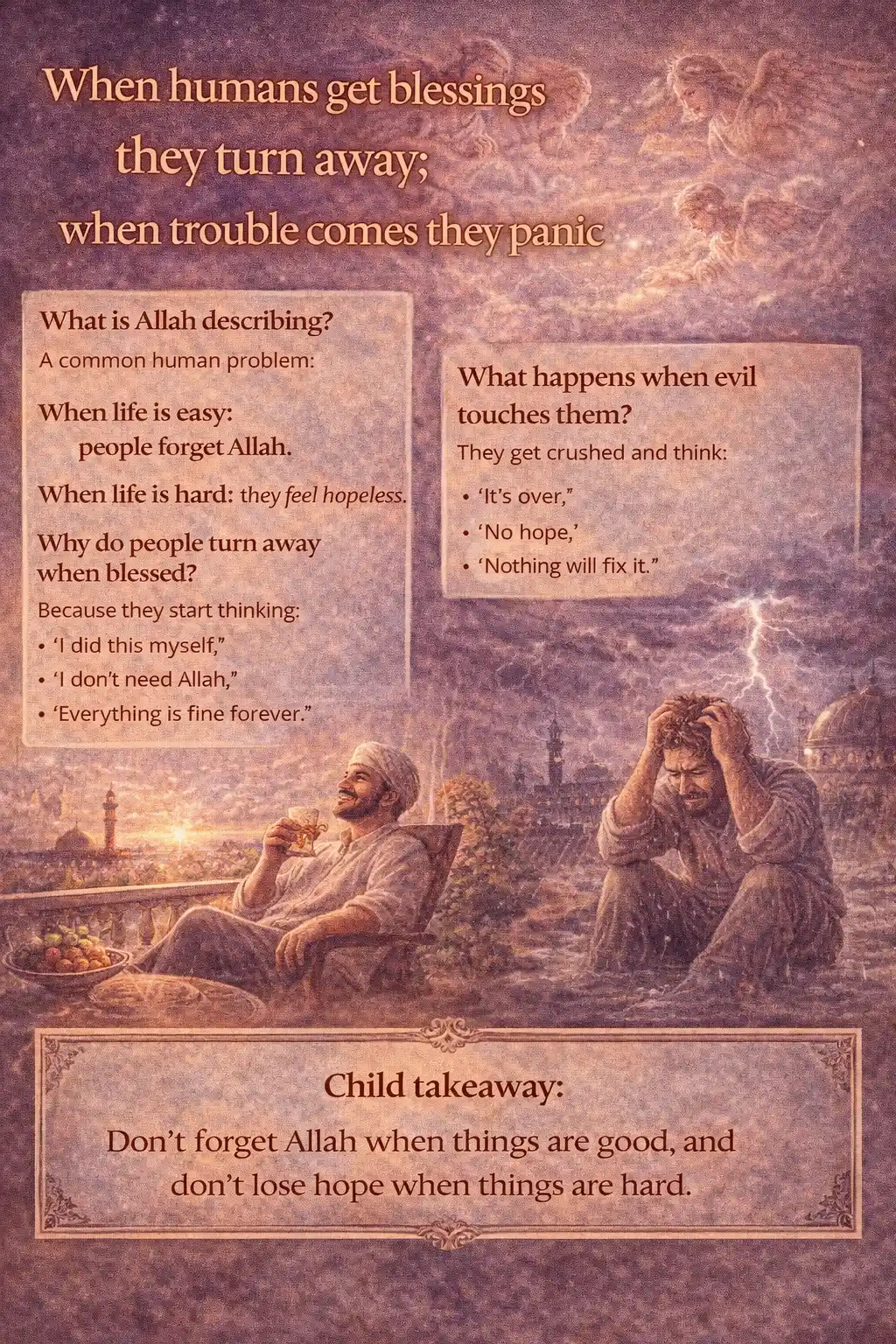 Verse 17:83 illustration