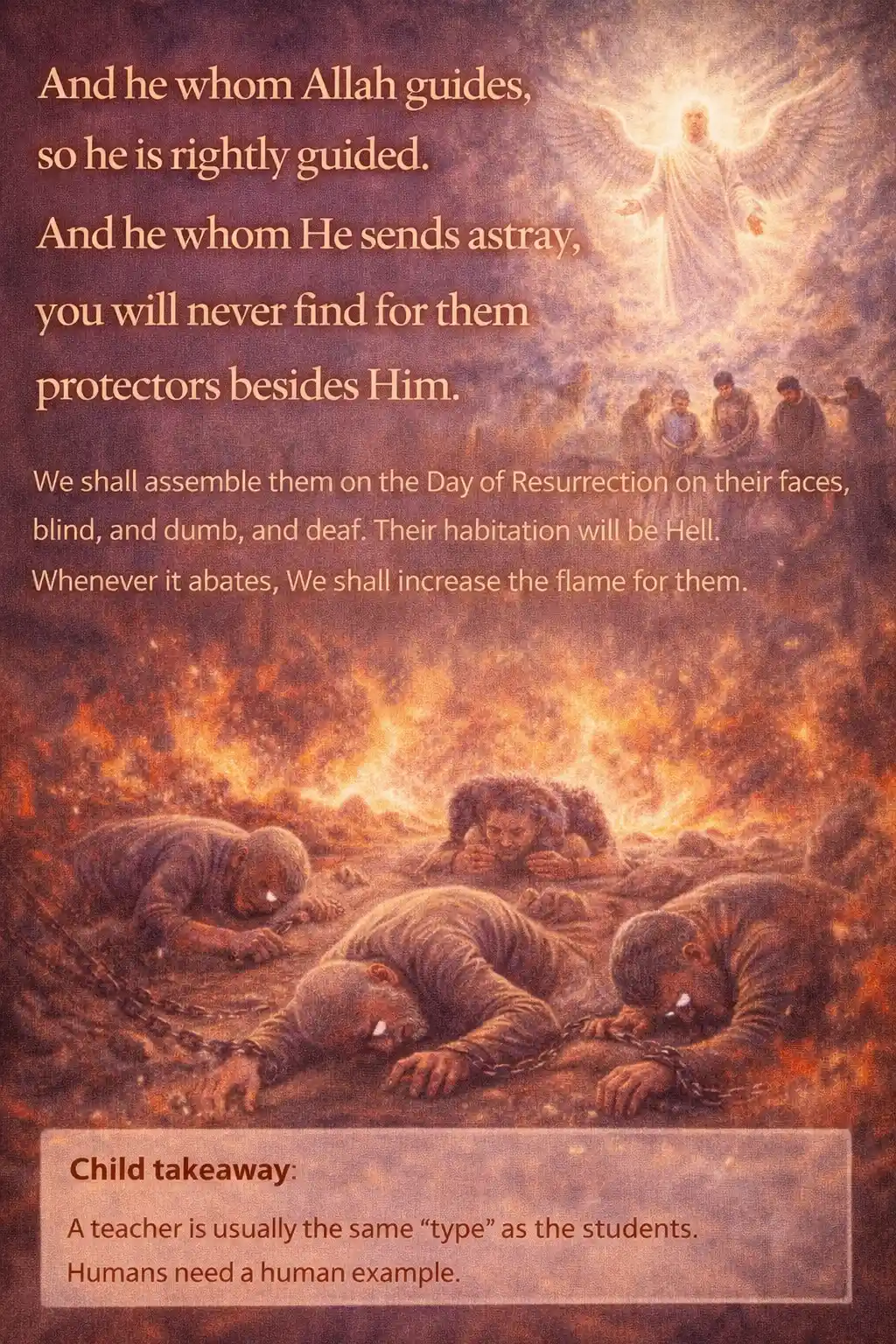Verse 17:97 illustration