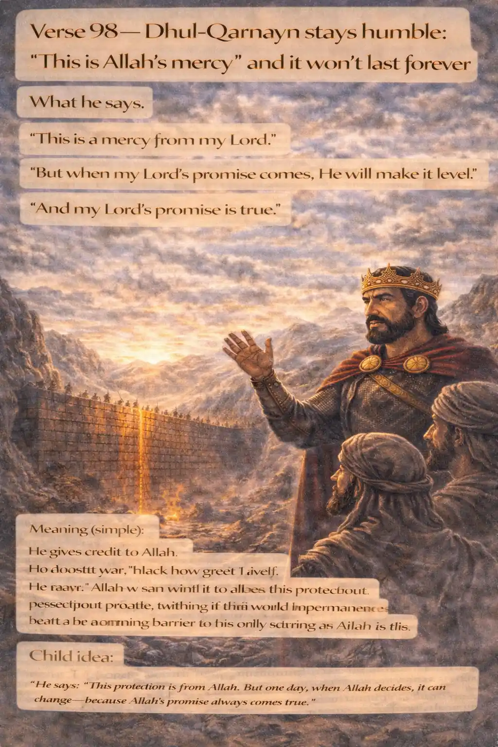 Verse 18:98 illustration