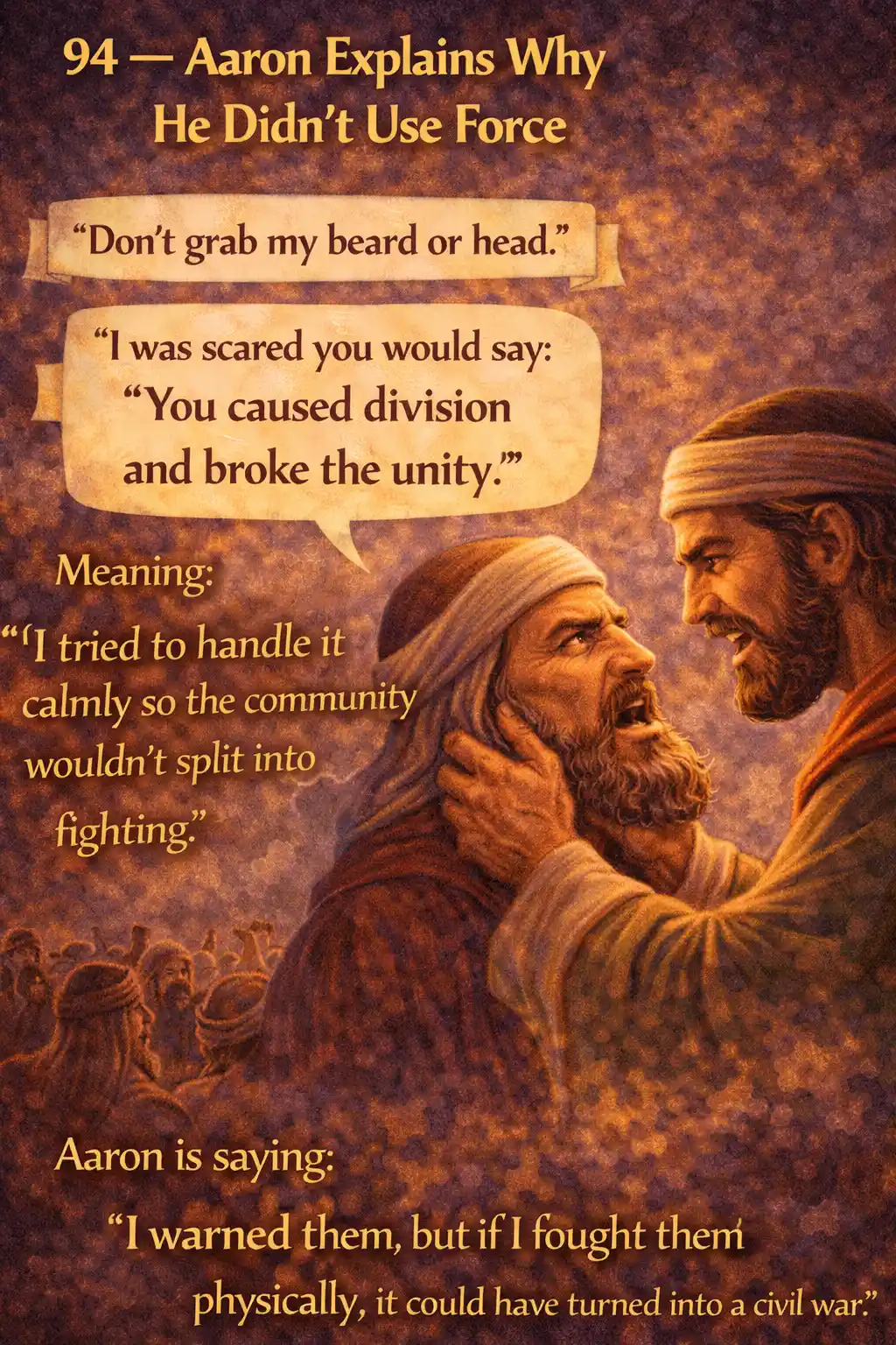 Verse 20:94 illustration
