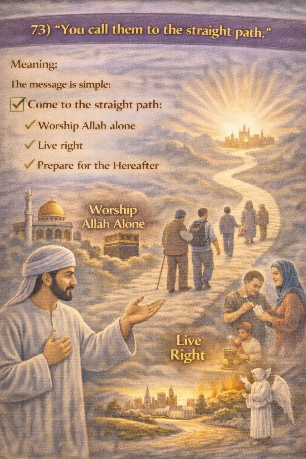 Verse 23:73 illustration