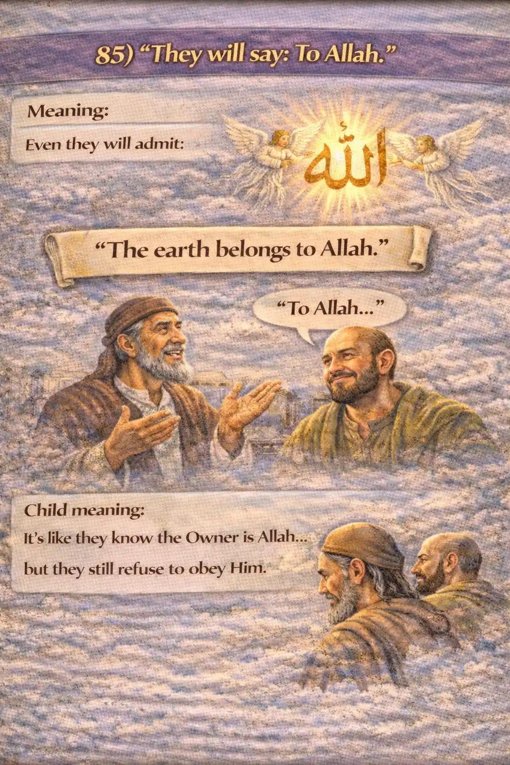 Verse 23:85 illustration