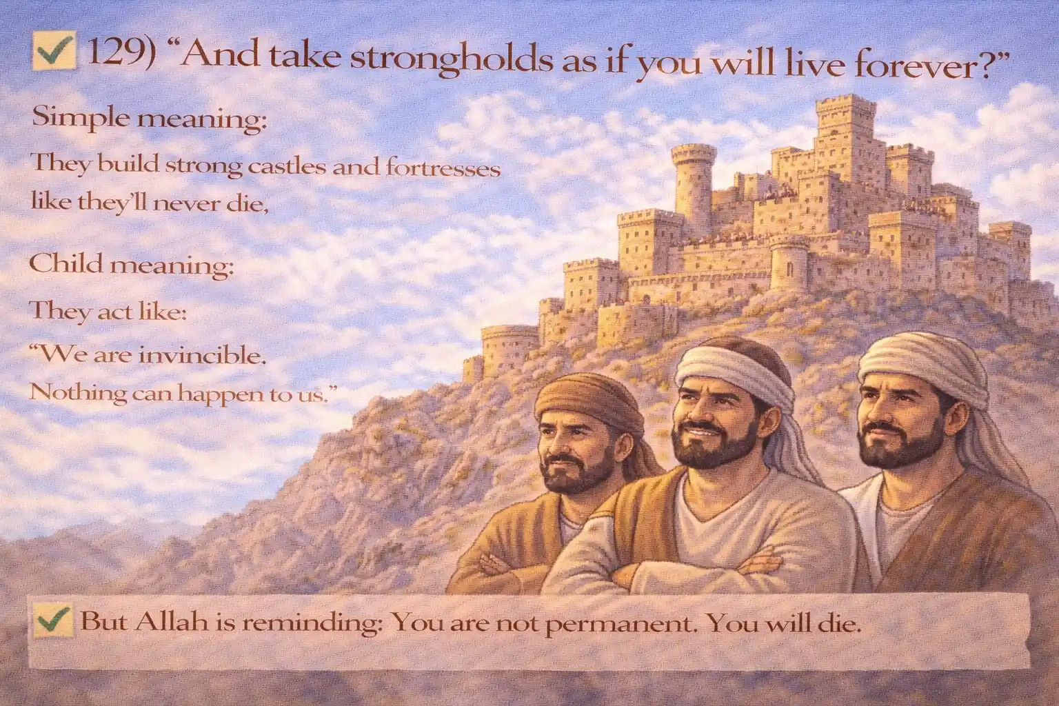 Verse 26:129 illustration