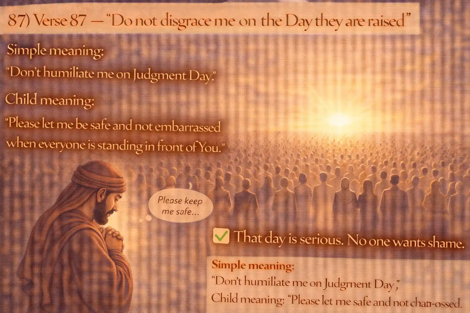 Verse 26:87 illustration