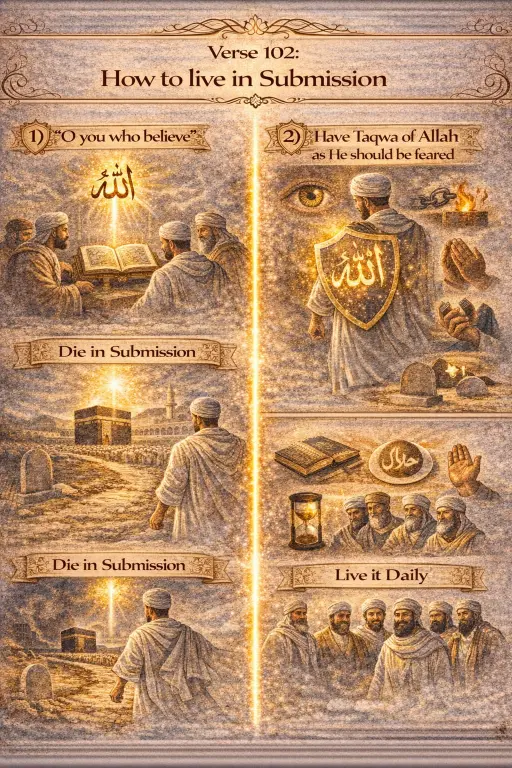 Verse 3:102 illustration