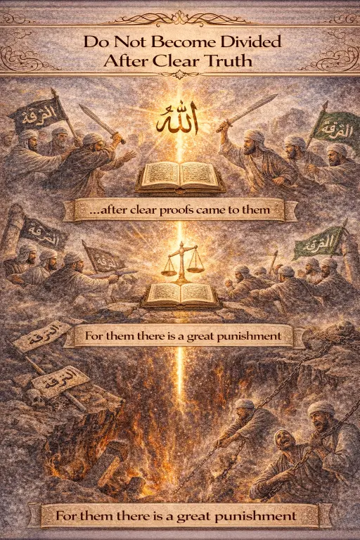 Verse 3:105 illustration