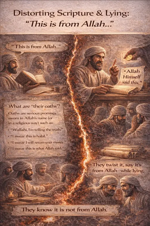 Verse 3:78 illustration