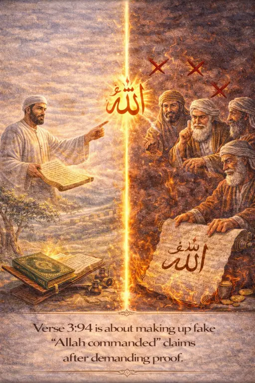 Verse 3:94 illustration